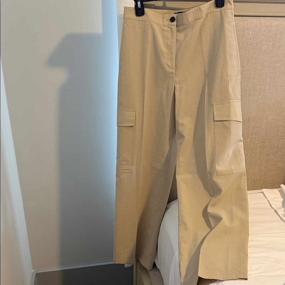 Theory Khaki Cargo Pocket Pant